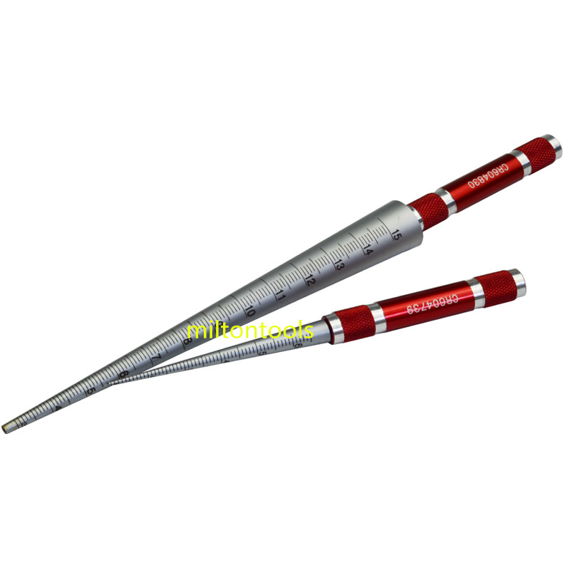 1pcs 1-6.5mm 3-15mm Conical Feeler Gauge Taper Cone Cylinder Gauge Hole Size Diameter Taper measure Gauge