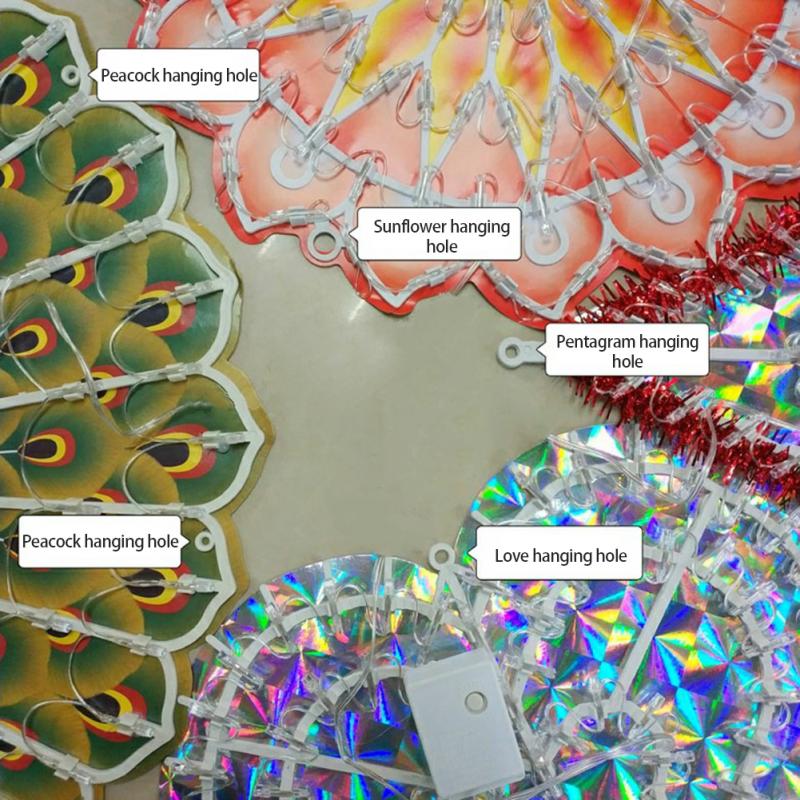 Led Decorative String Lights Outdoor Fairy Garland Peacock Light For Wedding Christmas Wedding Year 2022 Party Decoration