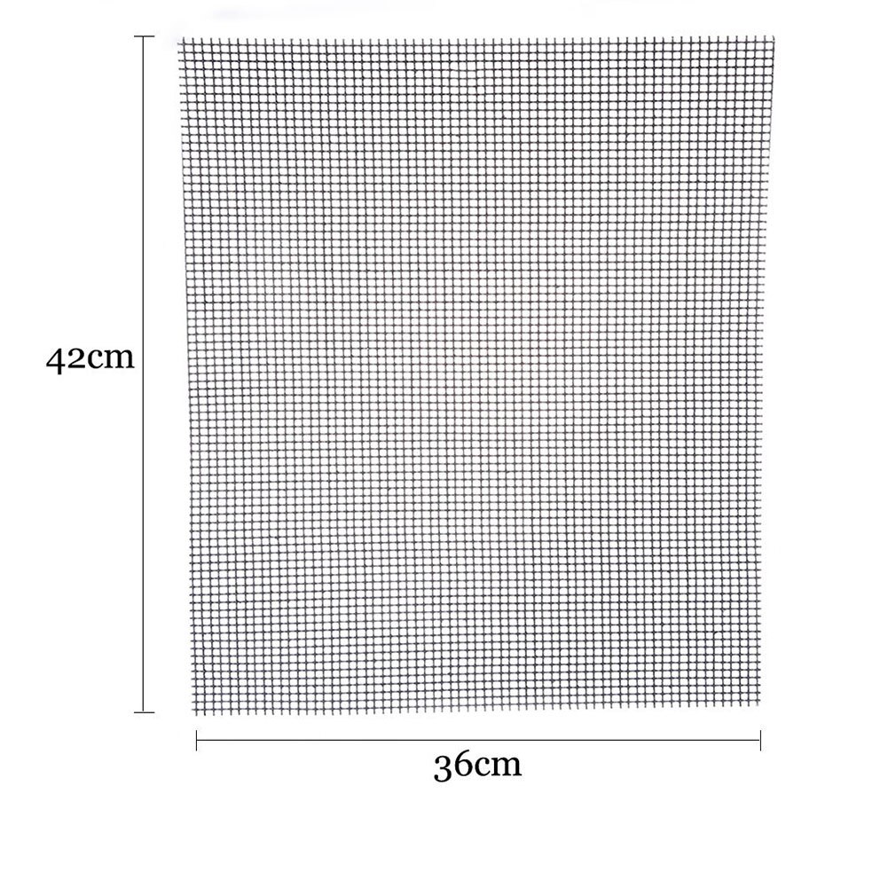 1pc gezichta udendørs grill kvadratisk rund picnic non-stick madrasser, der kan genbruges mesh grill: Firkant 36 x 42cm