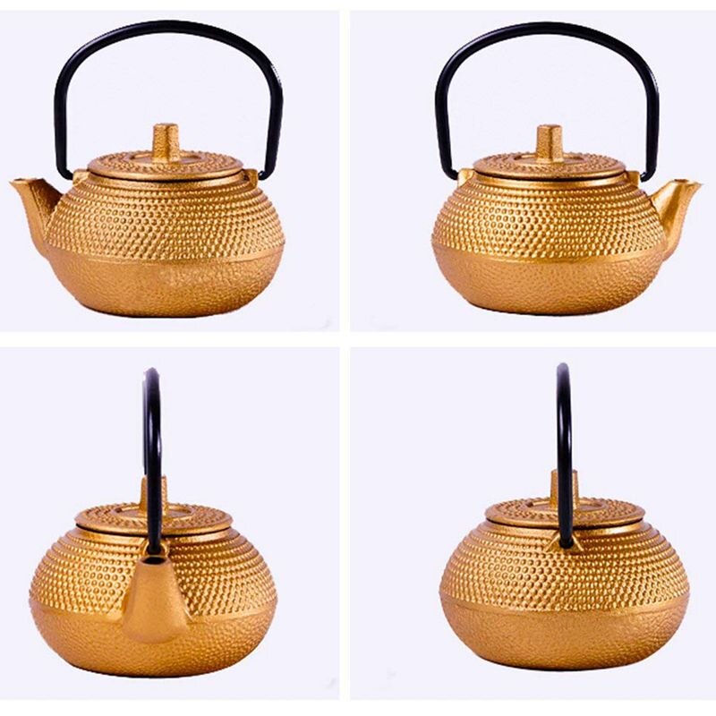 Mini Japanese Style Cast Iron Tea Kettle Tetsubin Small Teapot Tea Pot 50ml, Easy to Carry