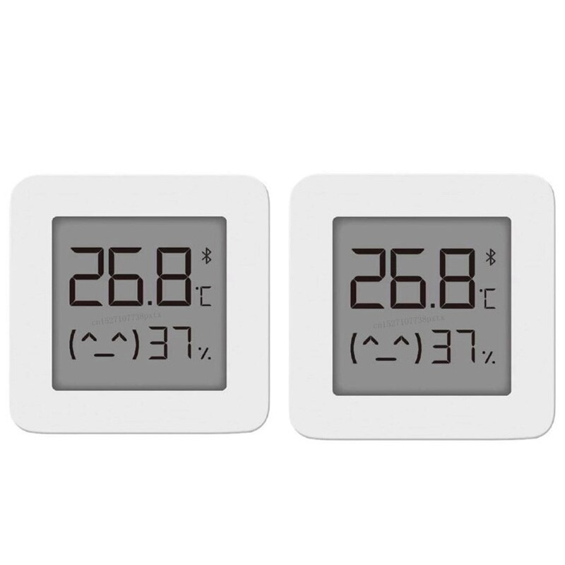 In Stock XIAOMI Mijia Bluetooth Thermometer 2 Wireless Smart Electric Digital Hygrometer Thermometer Work with Mijia APP: 2pcs