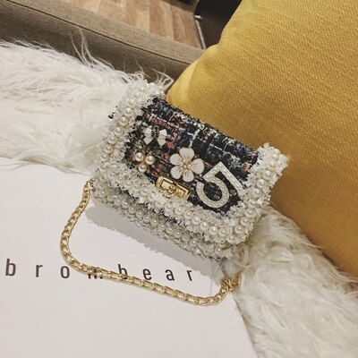Bekasnoew Mode kinderen Handtassen Snoep Meisjes Boog Messenger Bags Kid Flap Schoudertassen: grey beading