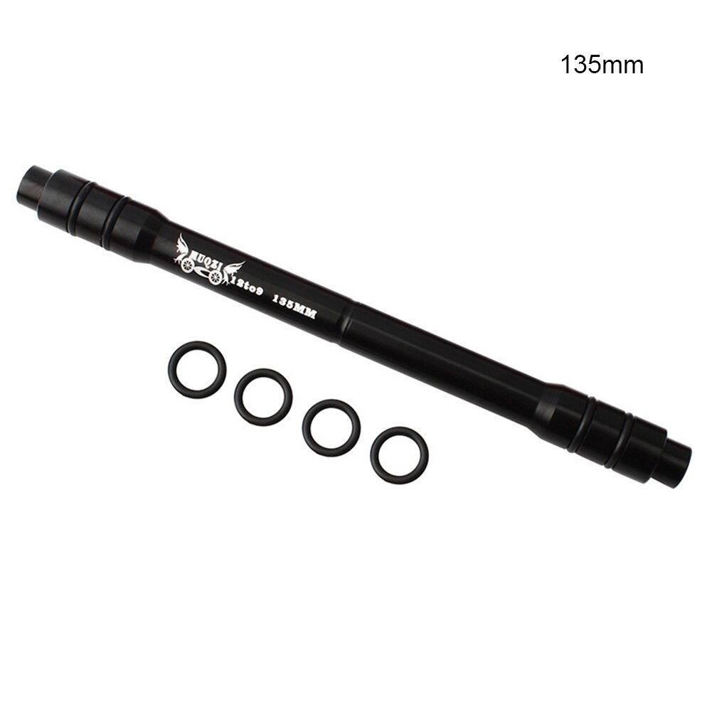 MUQZI Bike Thru Axle To Quick Release Adapter 12mm To 9 135mm MTB Road Bicycle Rear Wheel Hub Shaft 7075 Aluminum Qr Adapter: Black 135mm
