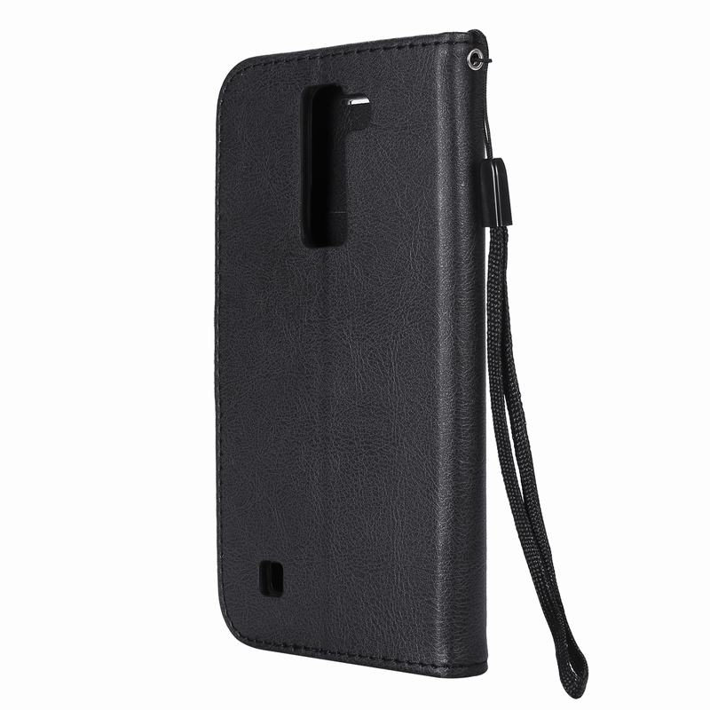 Capa de couro flip magnético para lg, k7 k8, lg k350 k350e k350n estojo de celular de 5.0"