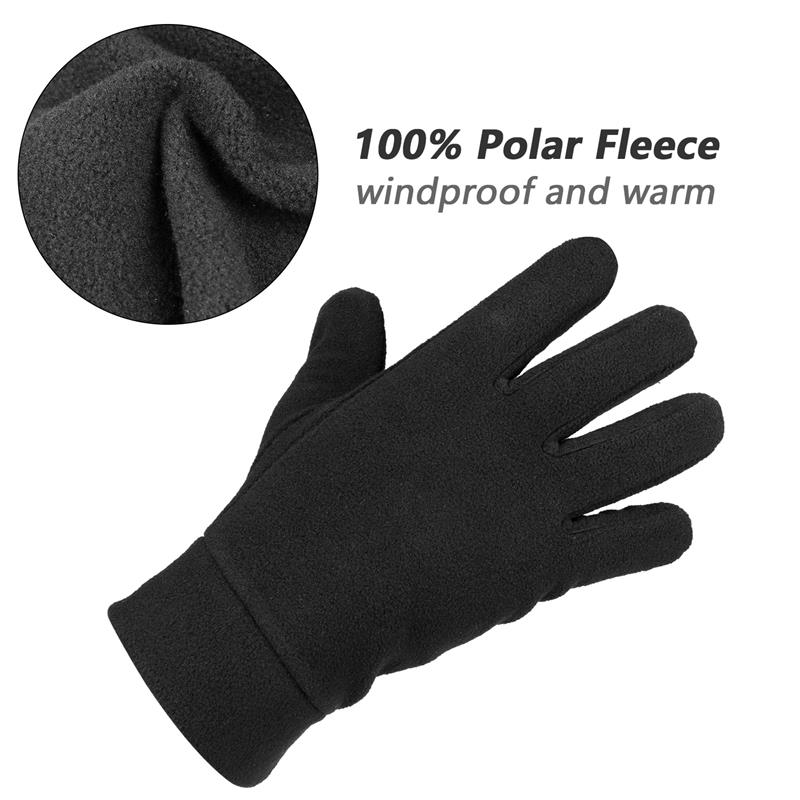 Ozero vindtætte varme handsker vinter termiske handskeforinger med isoleret polar fleece hænder varmere i koldt vejr til kvinder mænd