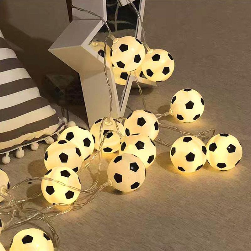 10/20 Leds Voetbal String Lights Voetbal Night Party Licht Slaapkamer Xmas Slingers Decor Lights 150/300Cm kids B5G8