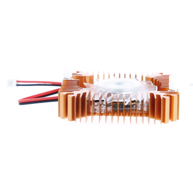 2-Pin 55mm PC GPU vídeo VGA Tarjeta de disipador de calor de ventilador de refrigeración 12V 0.10A