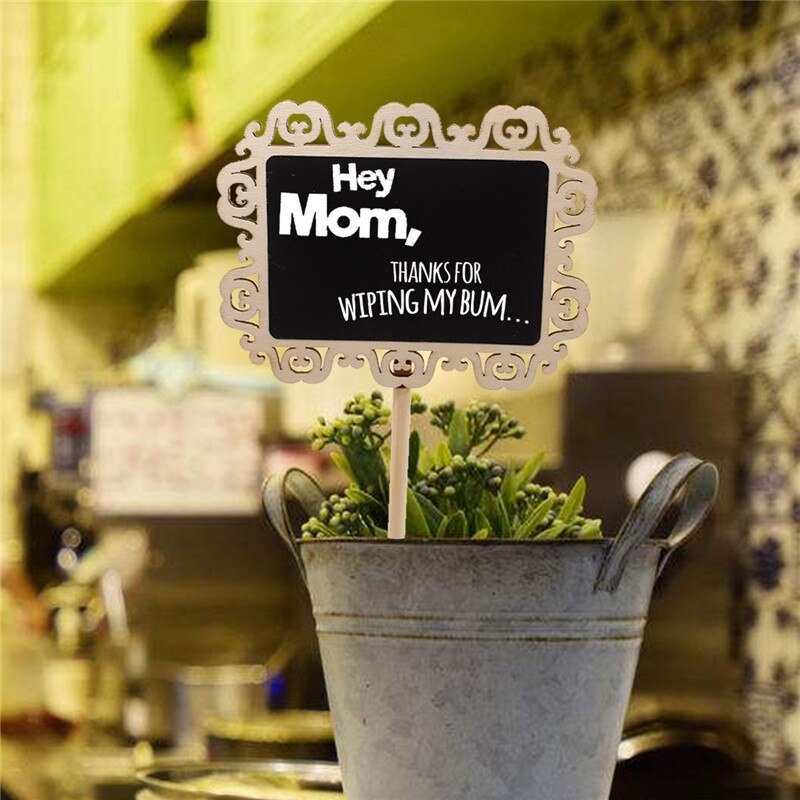 10pcs/lot Hollowed square showing stand round Seat Blackboard Stand Wedding Decoration Exquisite Furnishing Articles