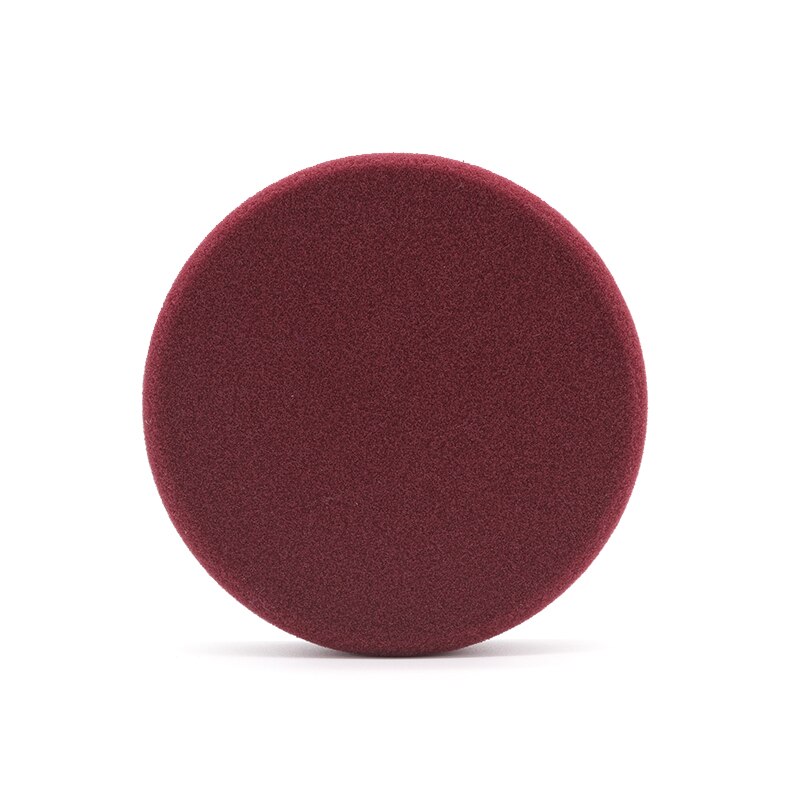 Almohadillas planas para pulir discos, esponja de pulido, 6 pulgadas, para pulidora de coche, accesorios para automóviles: Rojo
