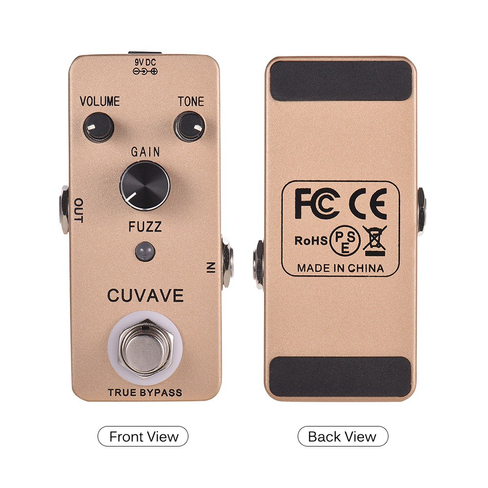 CUVAVE FUZZ Vintage Fuzz Guitar Effect Pedal Zinc Alloy Shell True Bypass Guitar Accessories