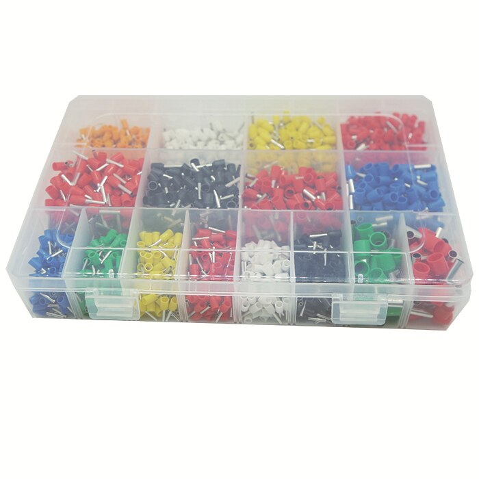 Electric Wire Butt Connector End Terminals Cable Ferrules Assorted Kit, Insulated Ferrule Crimp Terminal Block Cord End Wire