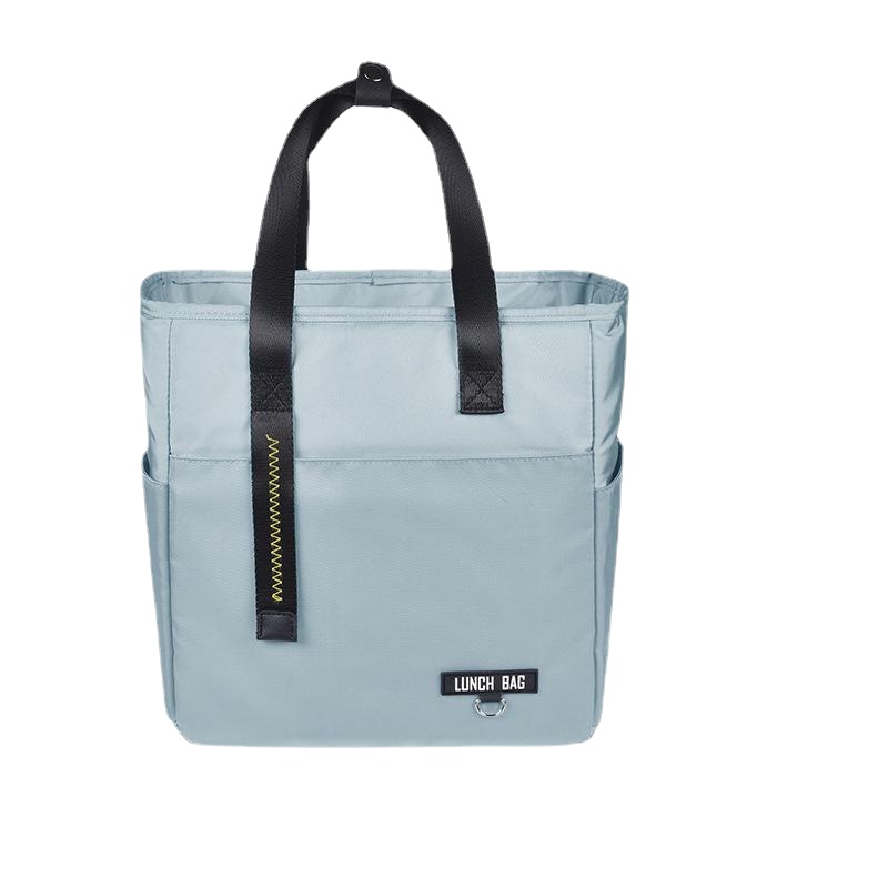 Insulated Bento Lunch Box Thermal Bag Large Capacity Food Zipper Storage Bags Container Cooler Travel Picnic Handbags: S / Blue
