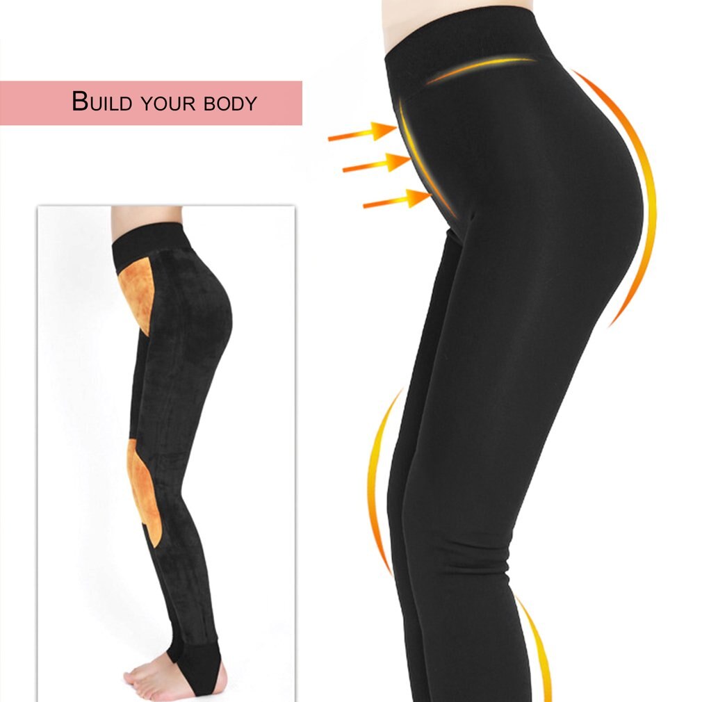 Vrouwen Leggings Baarmoeder Warming Knie Pads Knie Caps Vrouwelijke Skinny Broek Slank Gesneden Broek Voor Winter Warm Houden Hip lifting