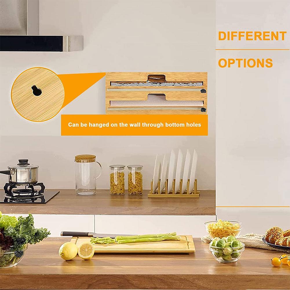 Bamboo Food Storage Box For Kitchen Drawer Storage Dispenser Clean And Tidy Organizer Boxes Storage Container