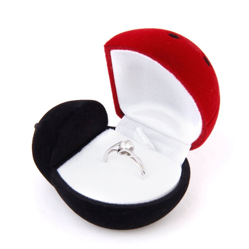 Box Shaped Ladybug For Ring Jewelry Box