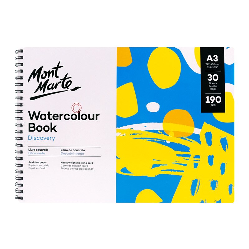 30 sheets A3/A4/A5 water color painting book traveling sketch book, hand-drawn graffiti book with watercolor paper Art Supplies