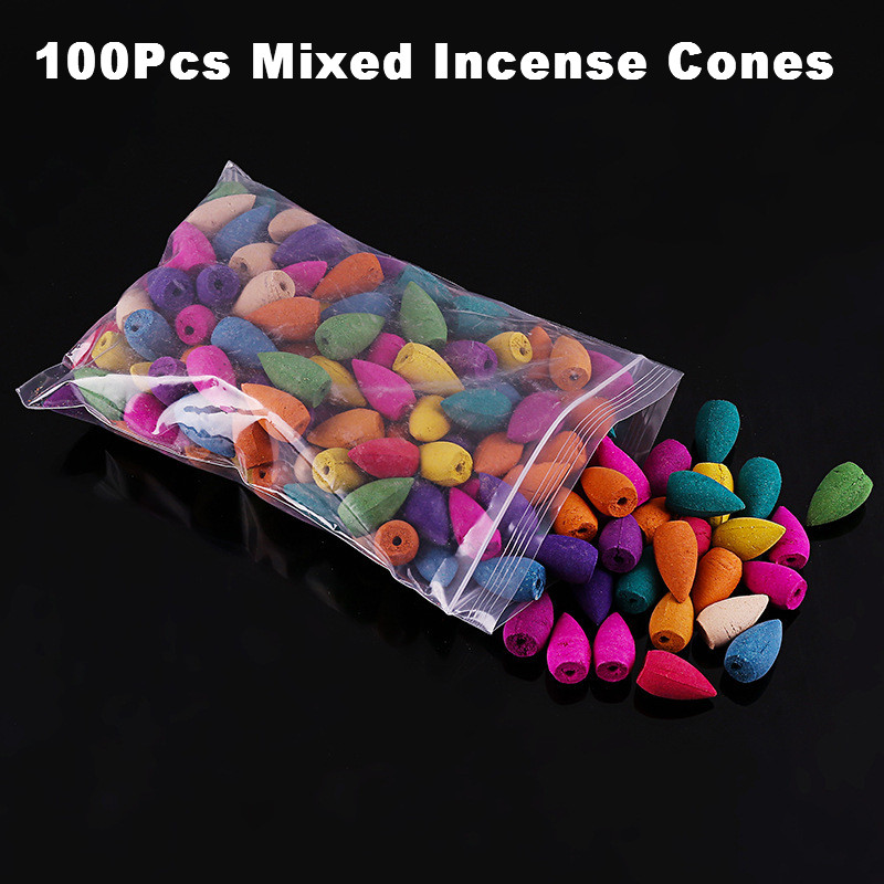 With 10Cones The Little Monk Censer Home Decor Small Buddha Incense Holder Backflow Incense Burner Use In Home Teahouse