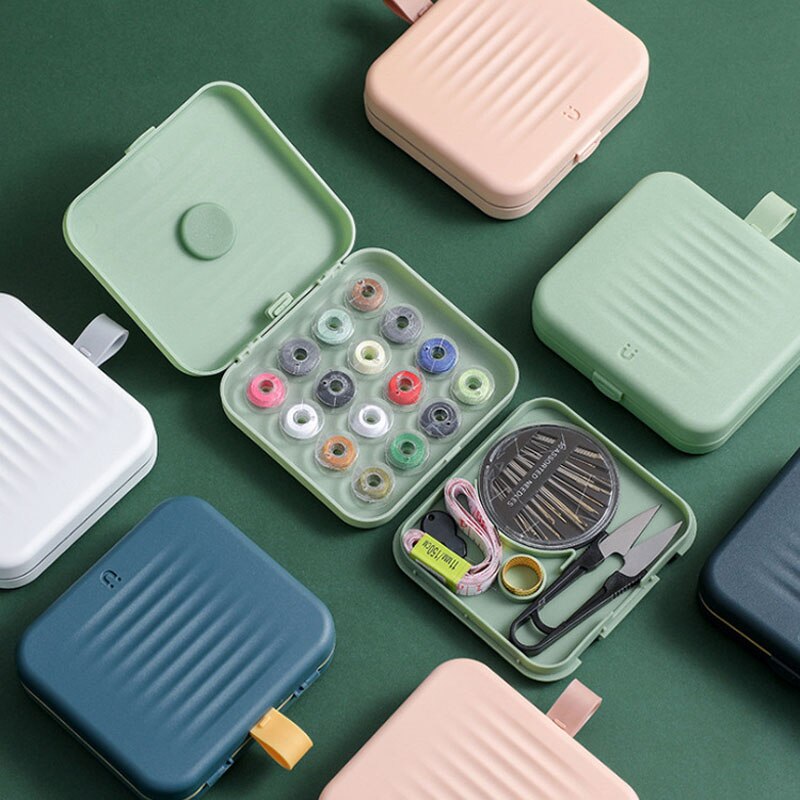 Portable Travel Sewing Box set Storage Box Small Multifunction Magnetic Sewing Kit Household Handmade Sewing Accessories