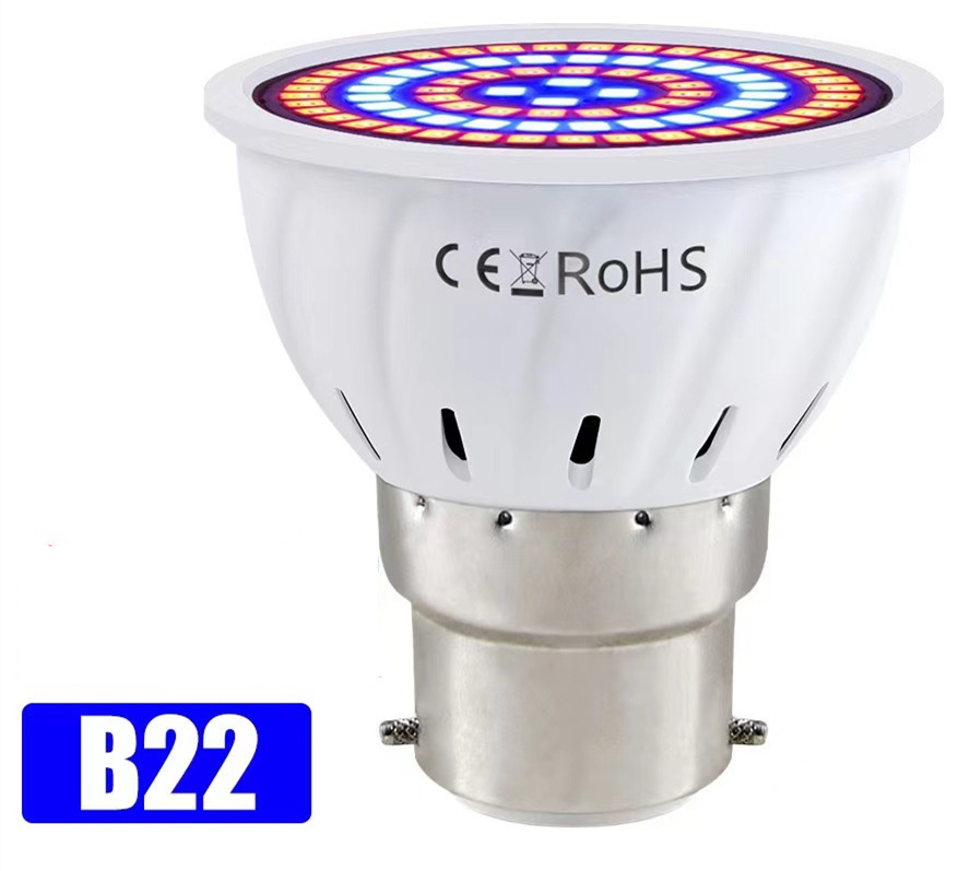 Bombilla LED de espectro completo para cultivo E27 E14 GU10 MR16 220V lámpara hidropónica de invernadero luz de cultivo para plantas de interior lámpara de flores Phyto: Verde / 1.200 W