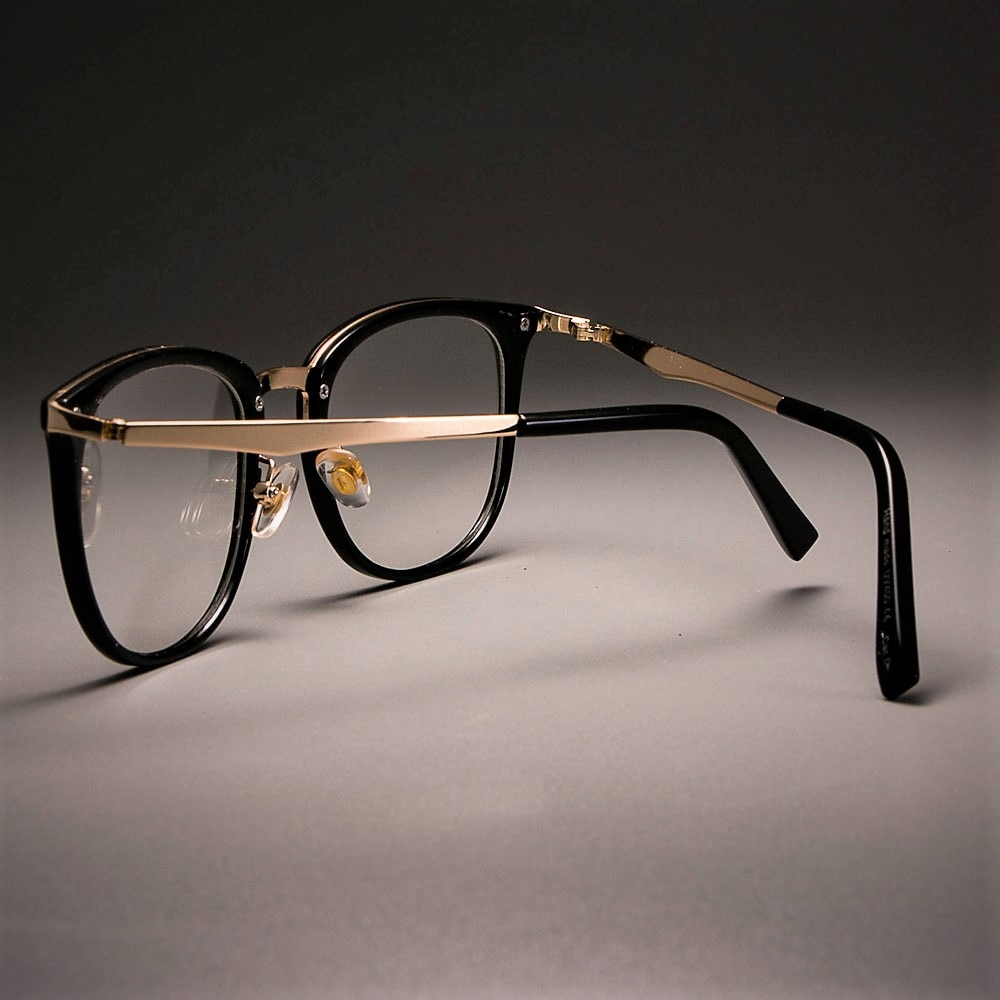 45535 Dames Vierkante Metalen Bril Frames Vrouwen Optische Brillen Mode Brillen Computer Bril