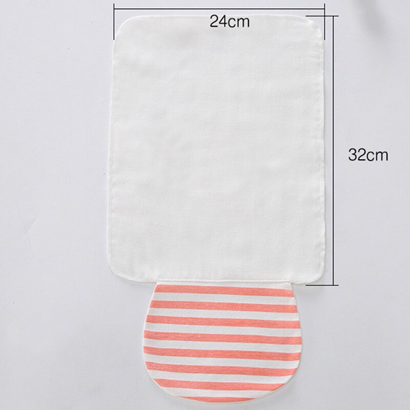 Toalla de sudor a rayas de algodón suave para bebé recién nacido, paño de lavado, gasa, toallitas de sudor para niños, toalla transpirable de humedad para el cuidado del bebé