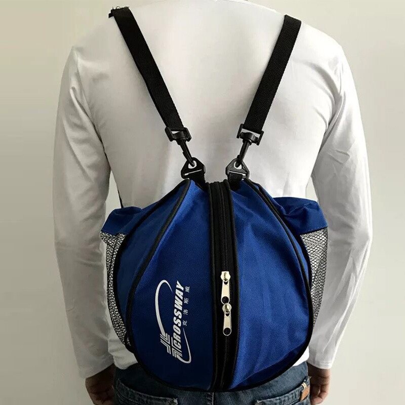 Outdoor-Sport-Schulter-Fußballtaschen für Kinder, Fußball, Volleyball, Basketball, Trainingszubehör, Sportausrüstung: Navy Blau