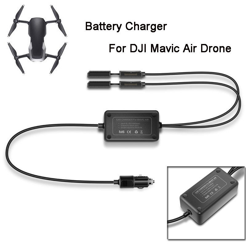 Autolader Voor DJI Mavic AIR Intelligente Batterij Opladen Hub Auto Connector USB Adapter Multi Batterij Autolader