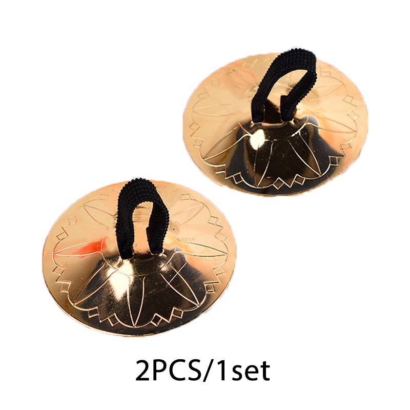 2 st/lot musikinstrument magdans indisk mässing finger cymbaler mellanöstern slagverk cymbaler rekvisita slagverk instrument