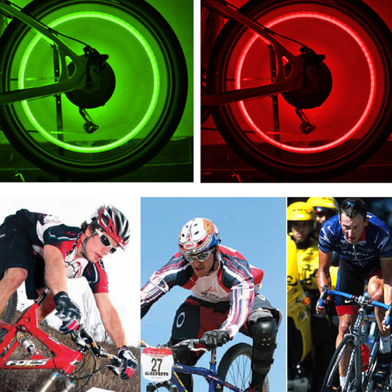 2 Stuks Fietsverlichting Motion Sensor Led Verlichting Met Batterijen Voor Road Mtb Mountainbike Band Band Ventiel Fiets Accessoires