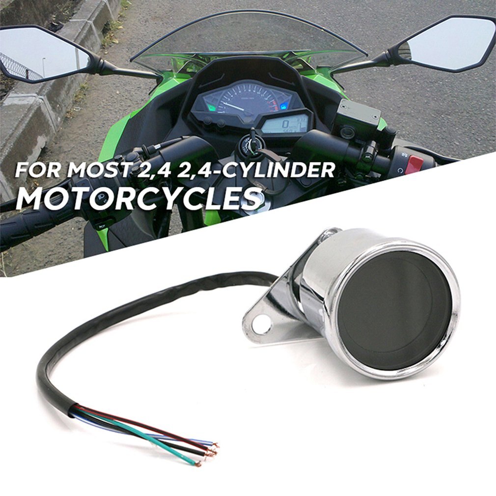 Universel moto numérique moto compteur de vitesse rétro LCD odomètre café Racer tachymètre indicateur Scooter ATV mètre