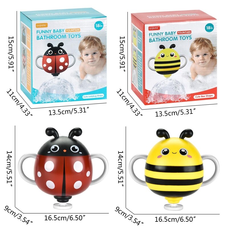 Bad Tijd Speelgoed Cartoon Douche Bee/Lieveheersbeestje Sprinkler Voor Baby Zwembad Strand Spelen