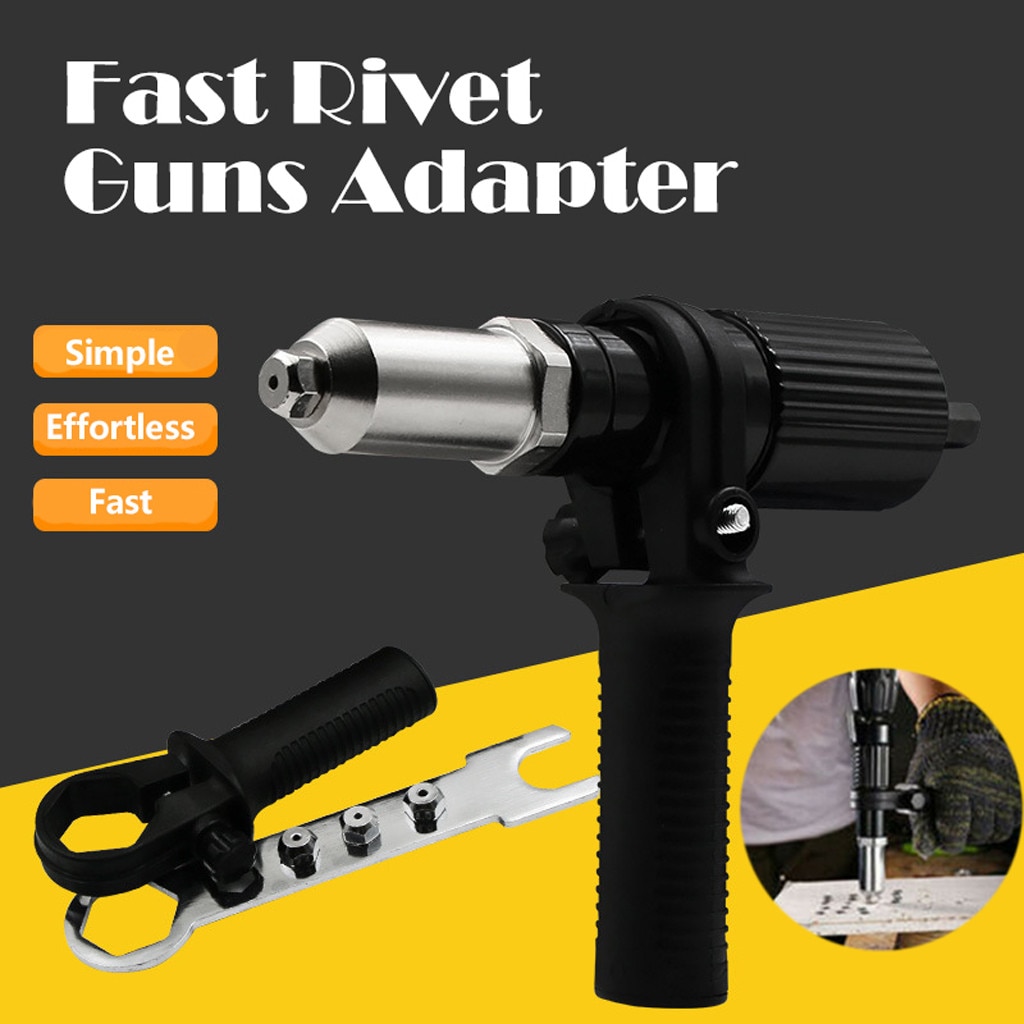 Elektrische Klinknagel Gun Klinken Adapter Voor Elektrische Accuboormachine Klinkhamer Gun Met Handvat Nail Gun Aluminium Rivet Nut Guns