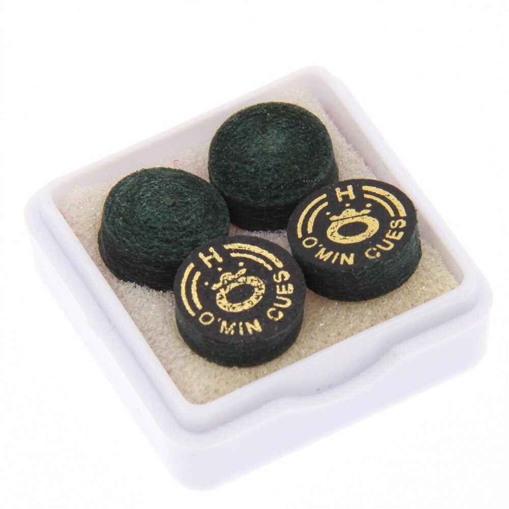 Snooker Tips 11mm O'min Cues Tip 4pcs/box Thailand Medium/Hard layers Leather Cue Stick Tips Billiard Accessories