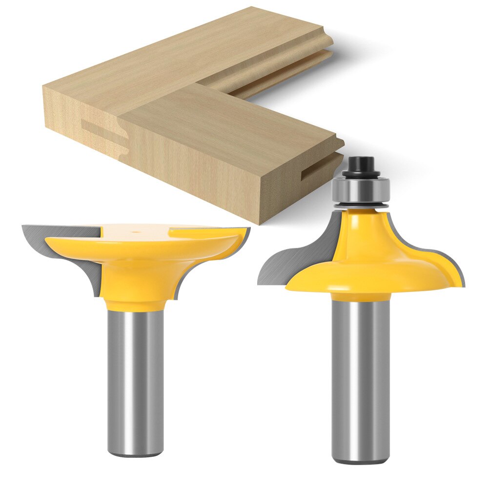 2 Stuks 8Mm Schacht Snijders Voor Hout Toegangsdeur Voor Lange Houvasten Router Bit Houtbewerking Cutter Bits Tenon Cutter voor Houtbewerking Gereedschap