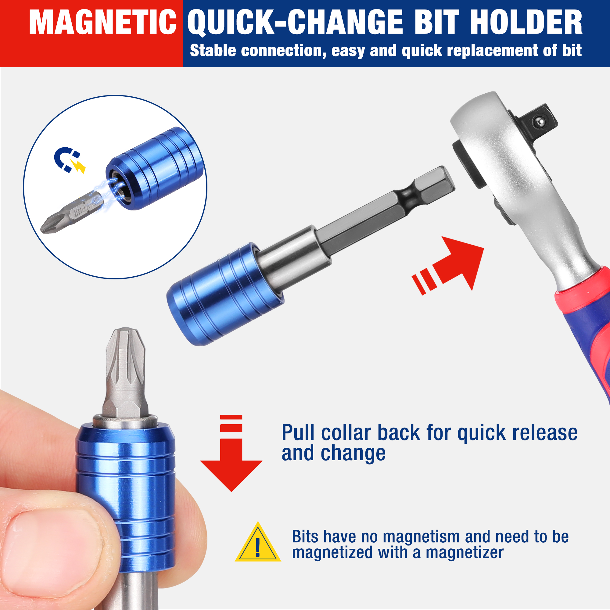 Workpro 1/4 "42 peças dr. master conjunto de soquete métrico com catraca stubby de cabeça dupla para reparo de automóveis com estojo de armazenamento