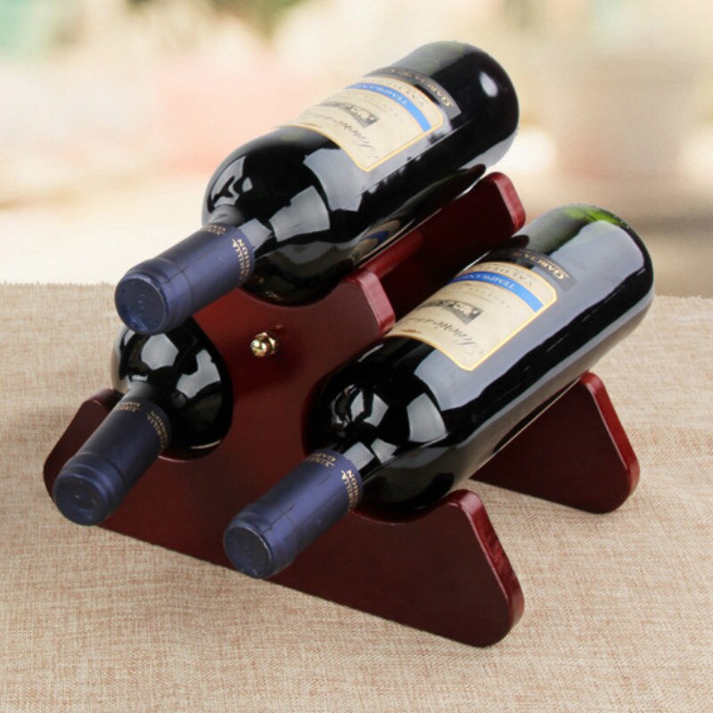 Solid Wood Wind Rack Decoration European-Style Wine Rack Wine Glass Rack Household Wine Rack Wine Cabinet Showing Stand Wine Set: D