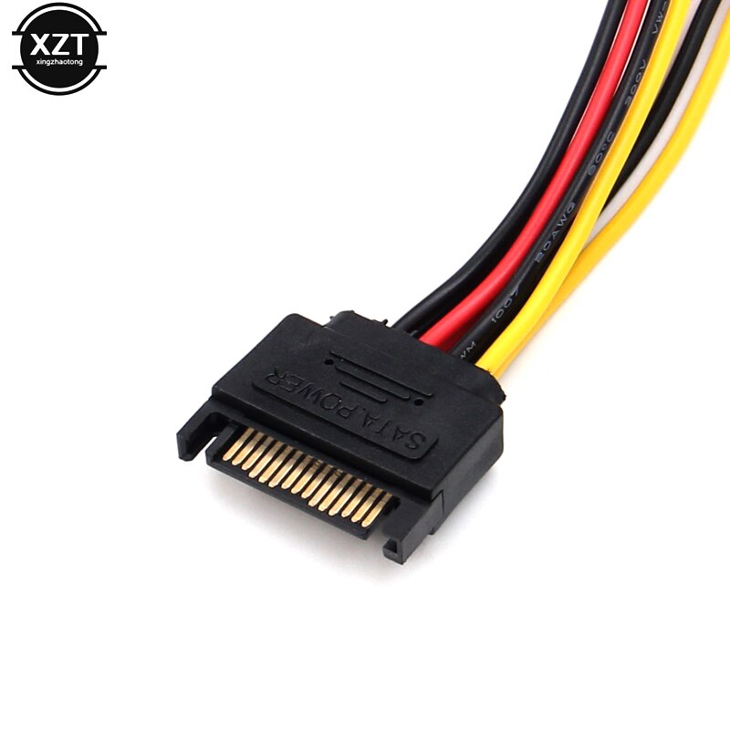 Newest SATA 15Pin Male To 2 SATA 15 Pin Female 15Pin Power HDD Splitter Connector Cable for PC Computer