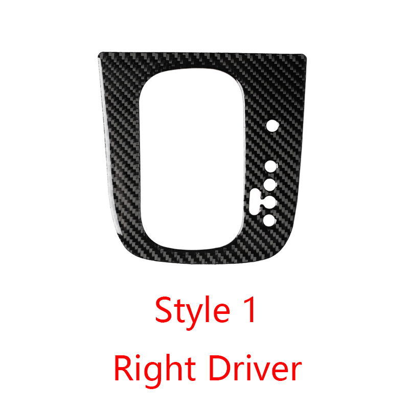 Autocollant de changement de vitesse de voiture en Fiber de carbone, 1 pièce, pour Volkswagen Vw Golf 5 Golf 6 SCIROCCO GTI intérieur automobile: 1pcs style 1 right