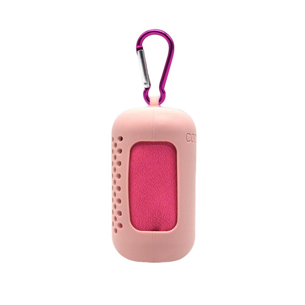 Serviette Portable à séchage rapide en microfibre de Gel de silice, serviette de Sport de plein air, de Gym, absorbant l'hypothermie, froide: Pink L