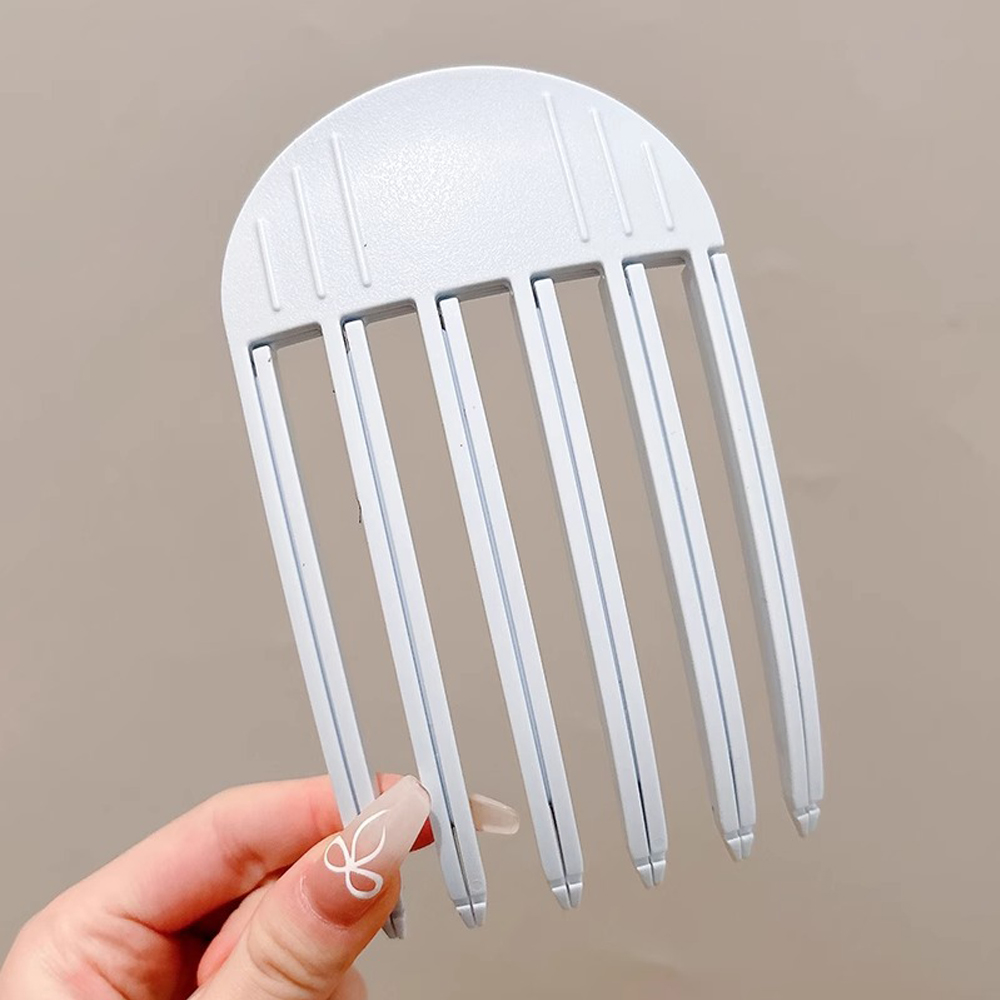 1/2Pcs Simple Fluffy Hair Roots Clips No Heat High Vertex Hair Curler Styling Fluffiness Women Men Volume Wind Sculpting Comb: Blue