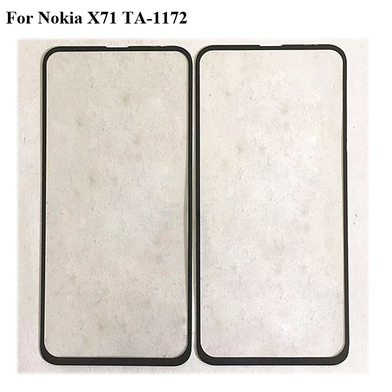 Getest Onderdelen Voor Nokia X71 TA-1172 Touch Screen Outer LCD Front Panel Screen Glas Lens Cover Voor Nokia X 71 Zonder Flex Kabel