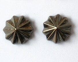Pulsera de paraguas de margaritas y flores de 11mm, tapa de remache, broche, BILLETERA, cinturón, bolso, Collar de Jeans, funda de teléfono, accesorios artesanales de cuero: Gun Metal