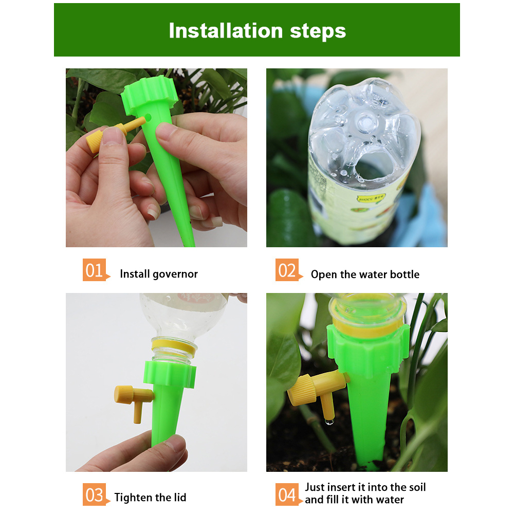 Herramienta de riego por goteo automático, Kit de sistema de riego de jardín de plantas y flores, ajustable, dispositivo de autorriego