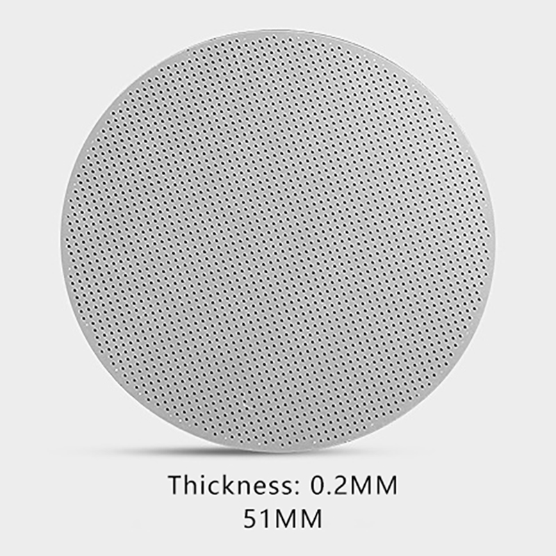 51/53/58mm filtr robić kawy wielokrotnego użytku siatka żaroodporna dzbanek robić kawy filtr robić ekspresu robić kawy robić uchwytu ekspresu robić kawy Puck ekran: Jasno szary