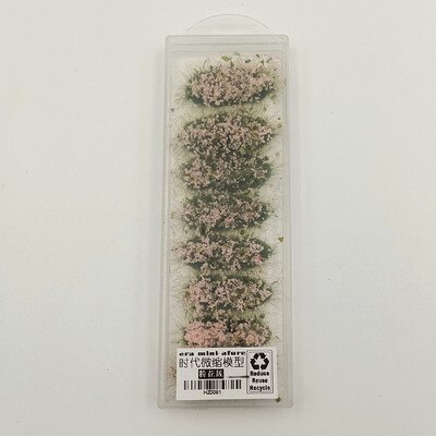 8 stück/box, künstliches grasmodell für sandkasten, diy-miniaturlandschaftsmaterial, ho-modellbahnanlage: Rosa