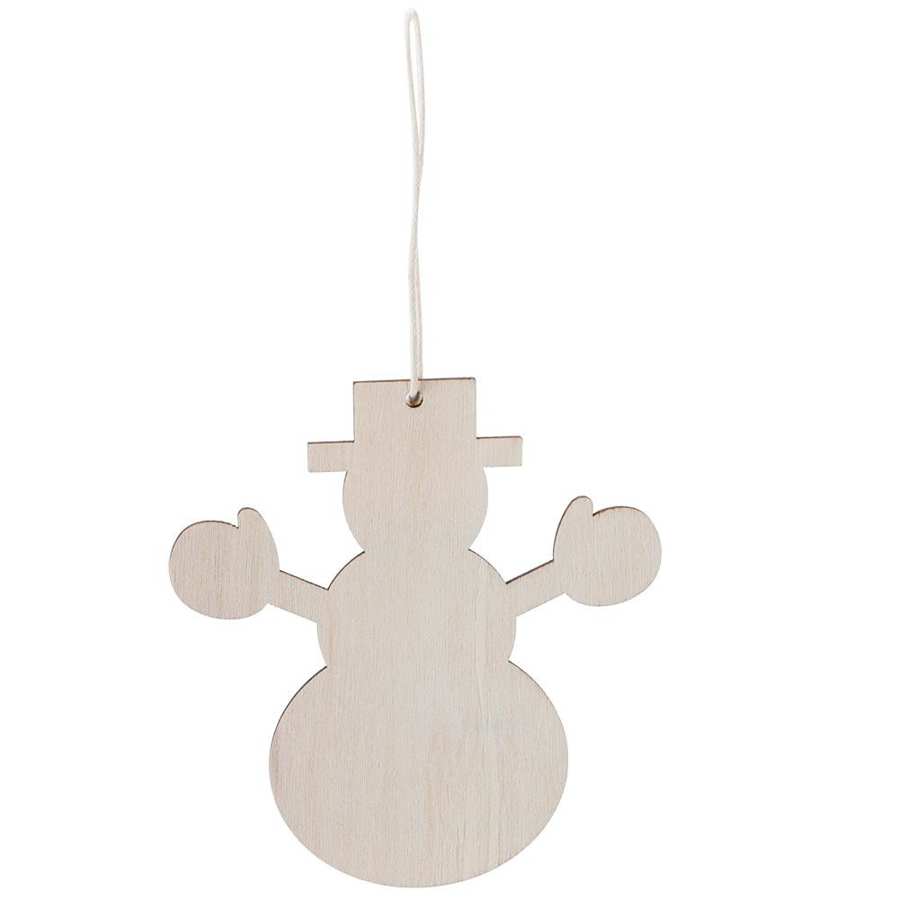 Houten mooie feest hangende hanger ornament kerstboomversiering