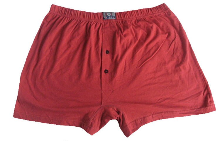 3 PCS/lot Large Size 8XL Cotton Men Boxers Solid Red Navy Blue Gray Male Comfortable Mens Boxer Shorts Men Underwear