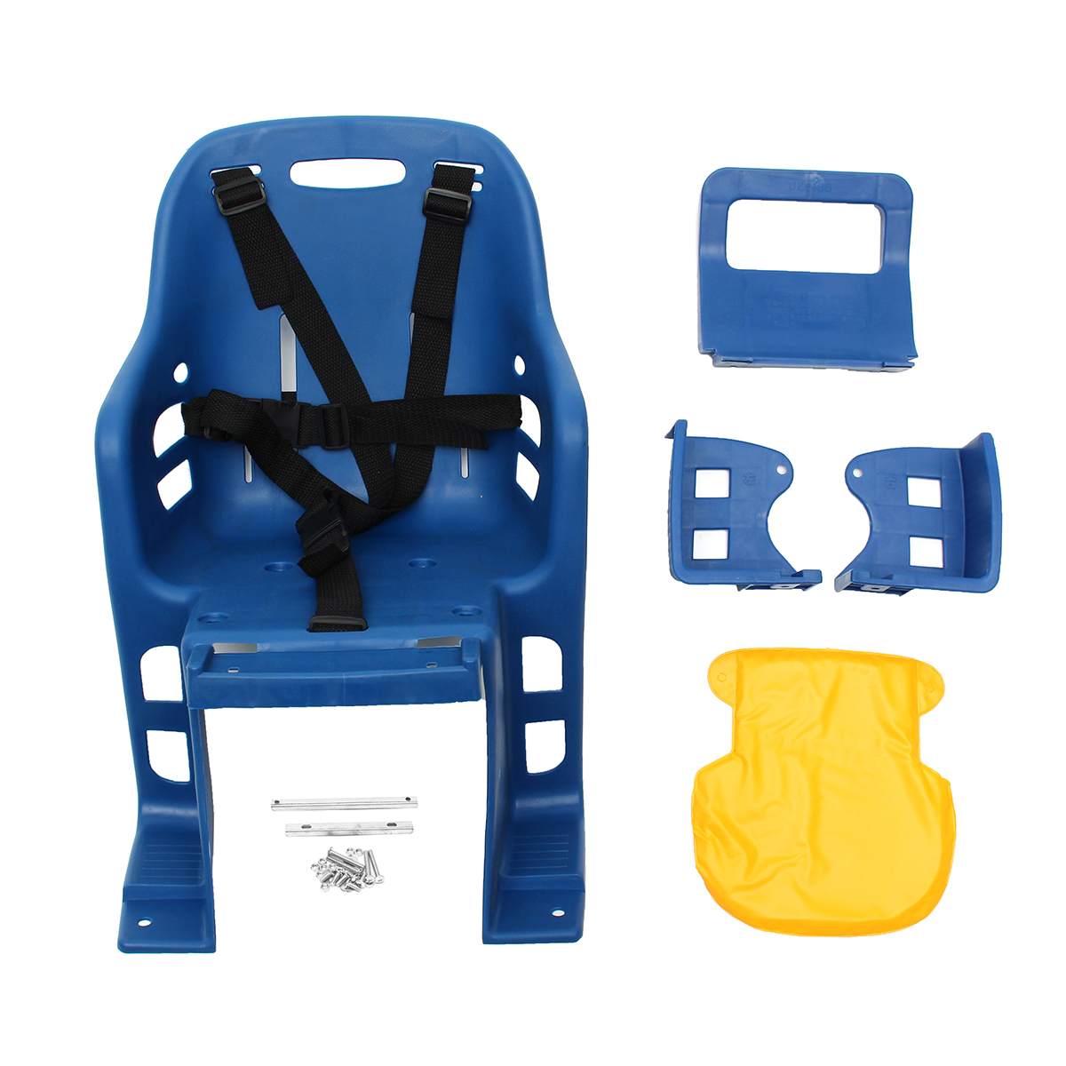 Bicycle Bike Seat Kids Safety Child Baby Chair Bike Saddle with Armrest Backrest Guard Bar Pedal Cycling Acccessories