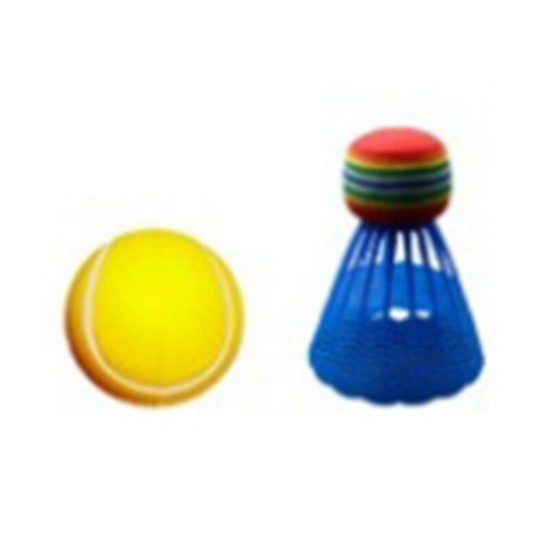 Yn-badmintonset för barn med 2x racketar boll junior tennisracket spela spel barn leksaker