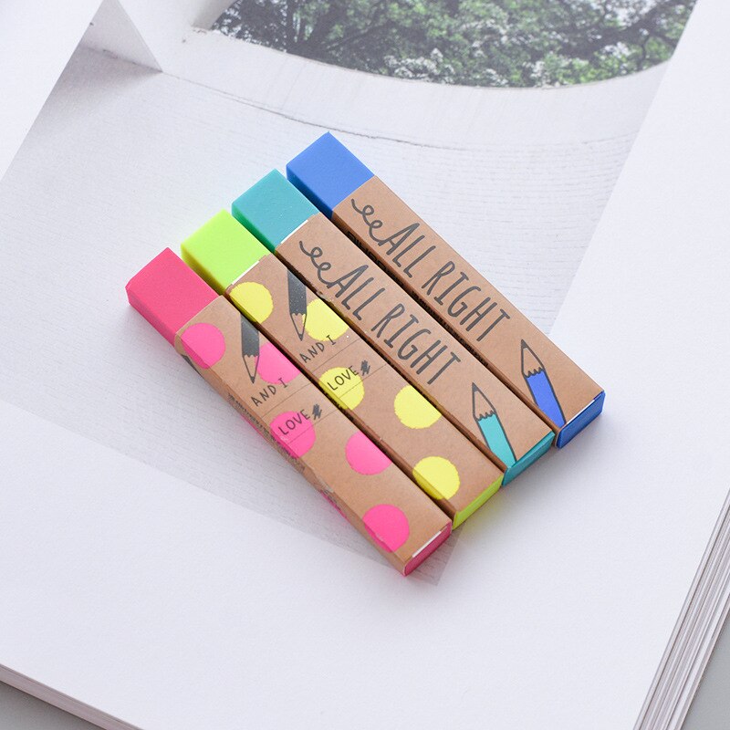 Canetas para escritório e escola criativa, material de papelaria kawaii, desenho, lápis, borrachas, prêmio para crianças, para desenho, presente de estudante, 1 peça